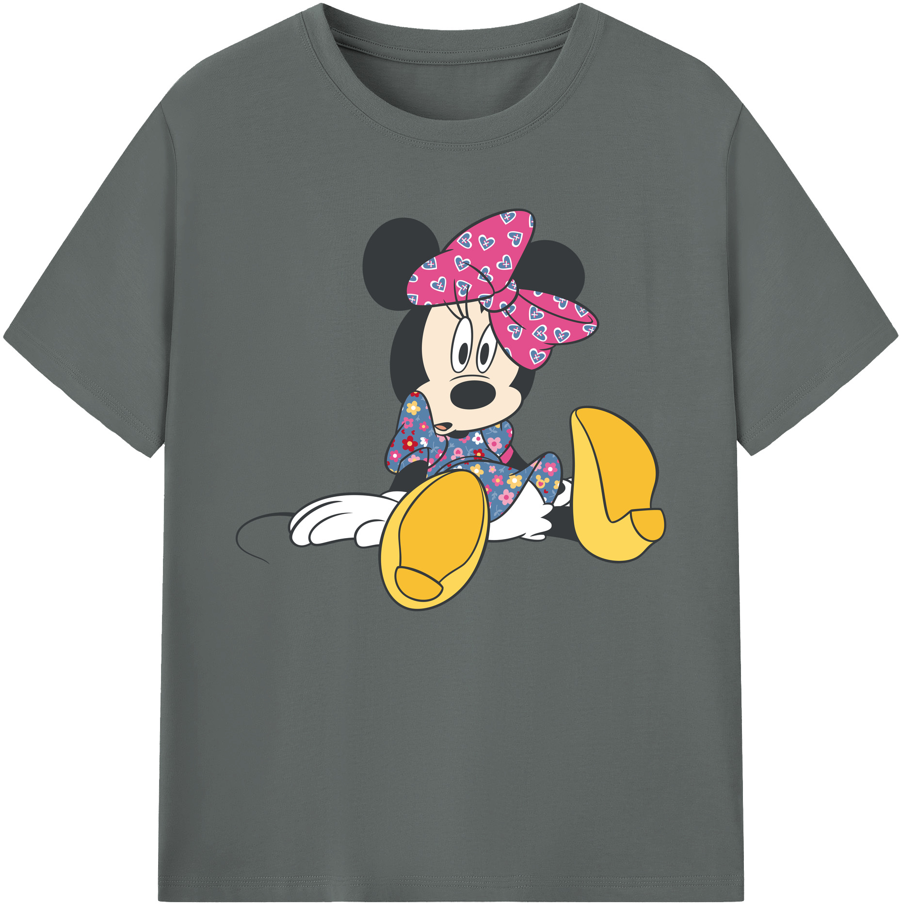 ミッキーマウス Mickey Mouse 綿100％ メンズ半袖Tシャツ｜肌触りやわらか＆通気性